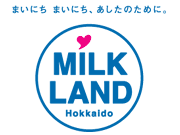 写真：MILK LAND 北海道ロゴ